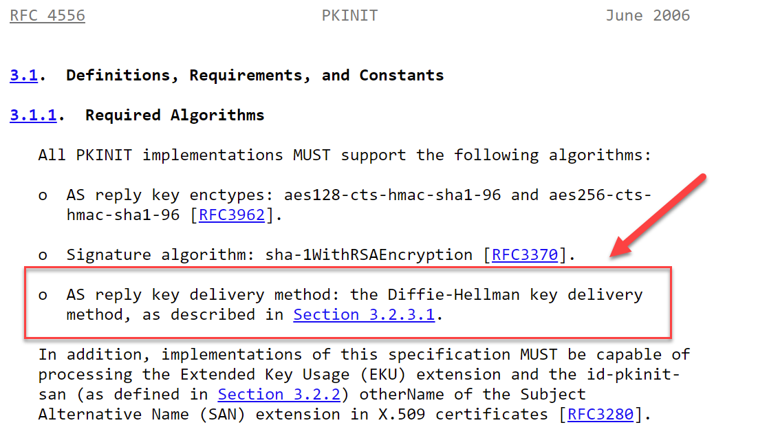 DH Support is Mandatory