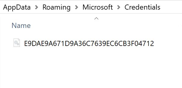 Credential and Vault Folder Structure