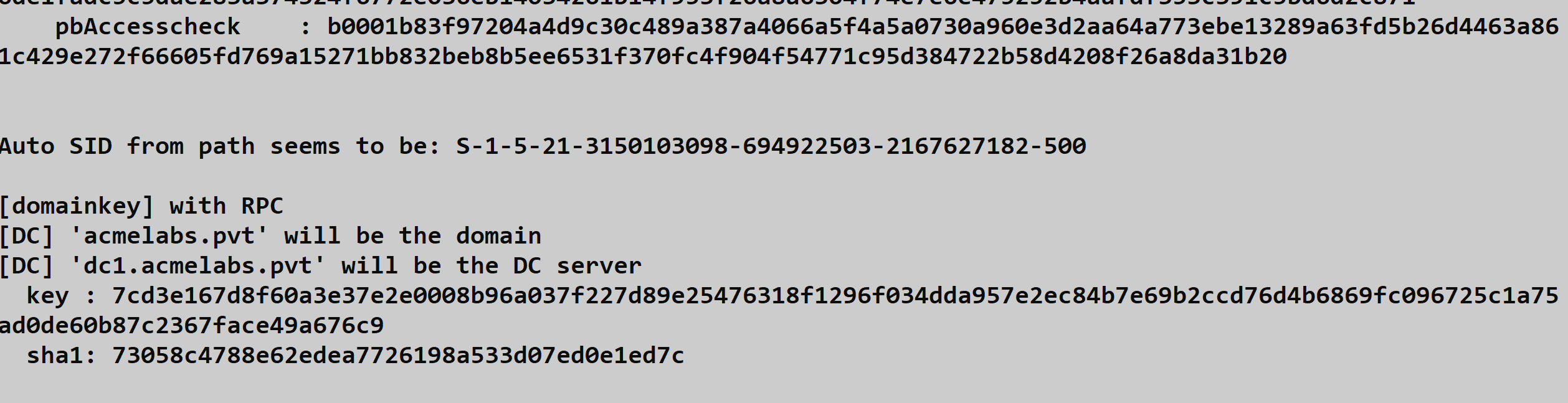 Decrypted Credential Password
